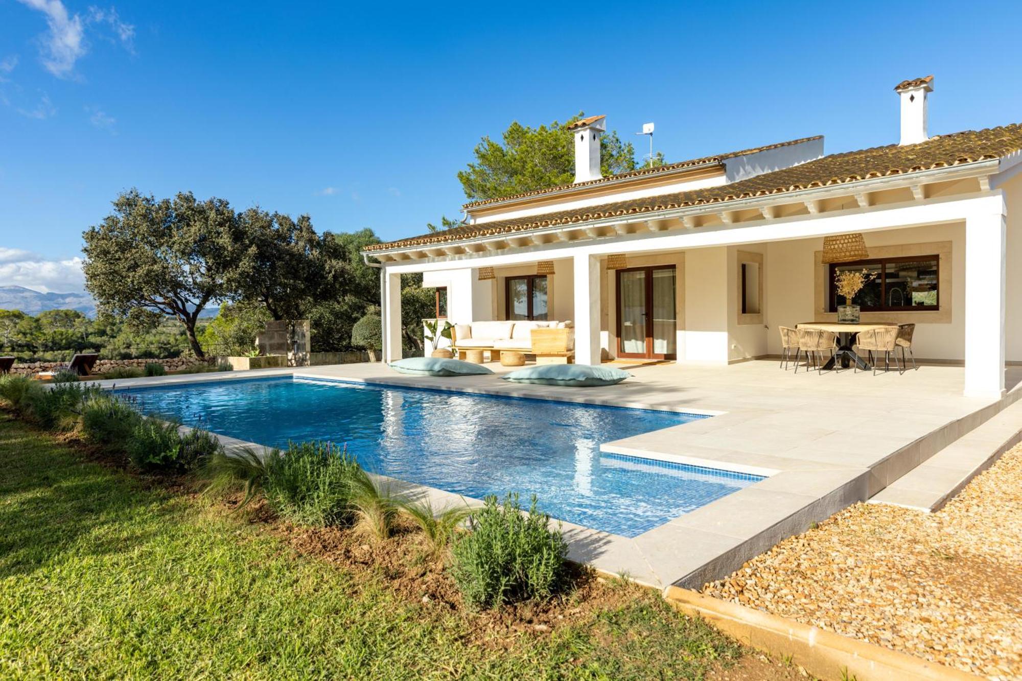 Es Mirador De Vernissa Jacuzzi Sauna Y Piscina Santa Margalida Exterior photo