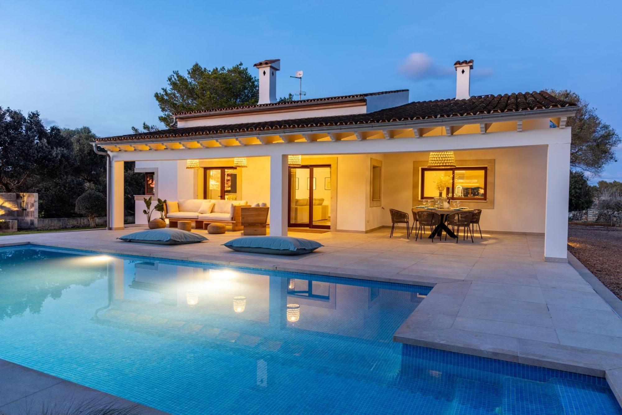 Es Mirador De Vernissa Jacuzzi Sauna Y Piscina Santa Margalida Exterior photo