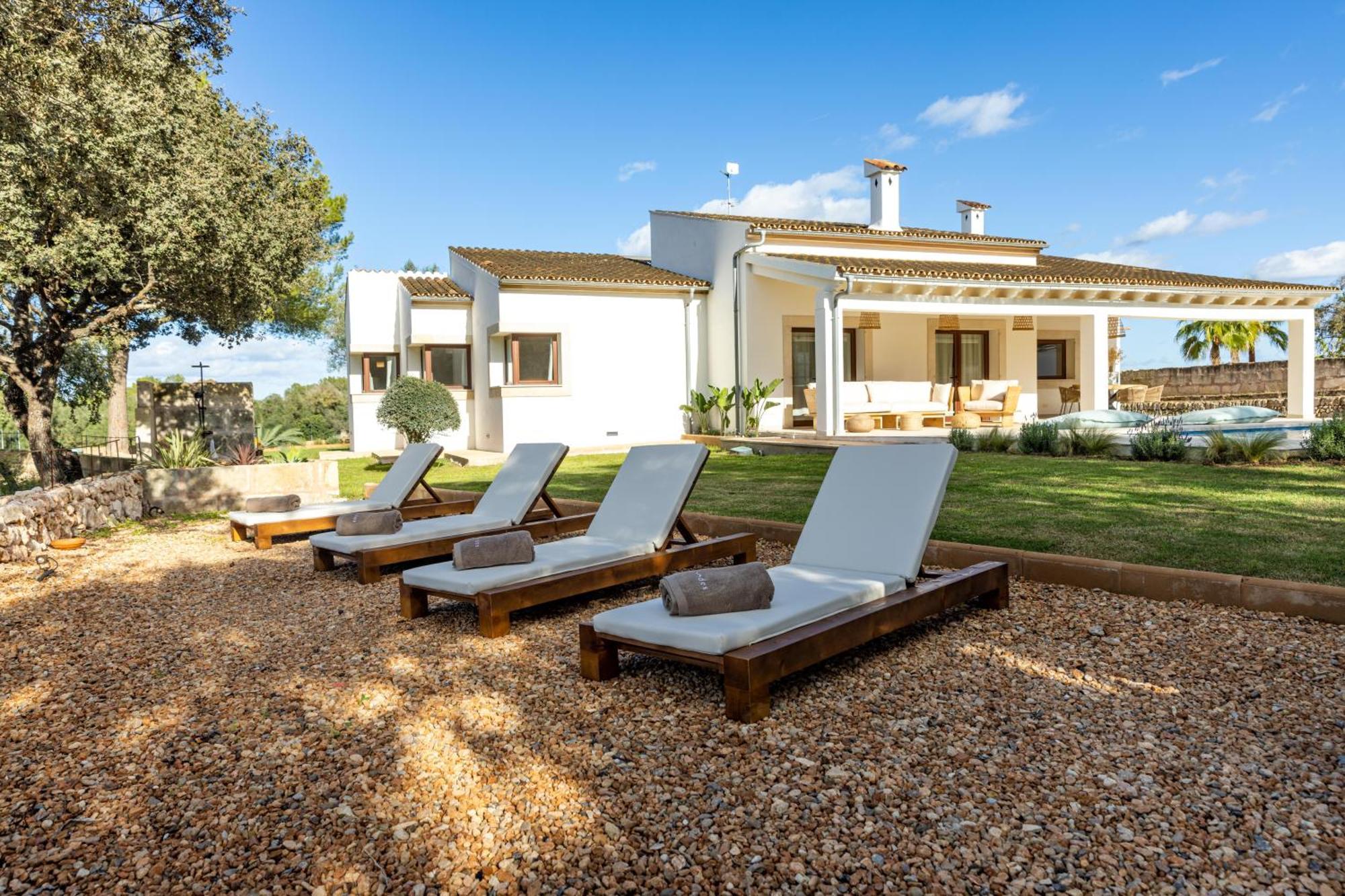 Es Mirador De Vernissa Jacuzzi Sauna Y Piscina Santa Margalida Exterior photo