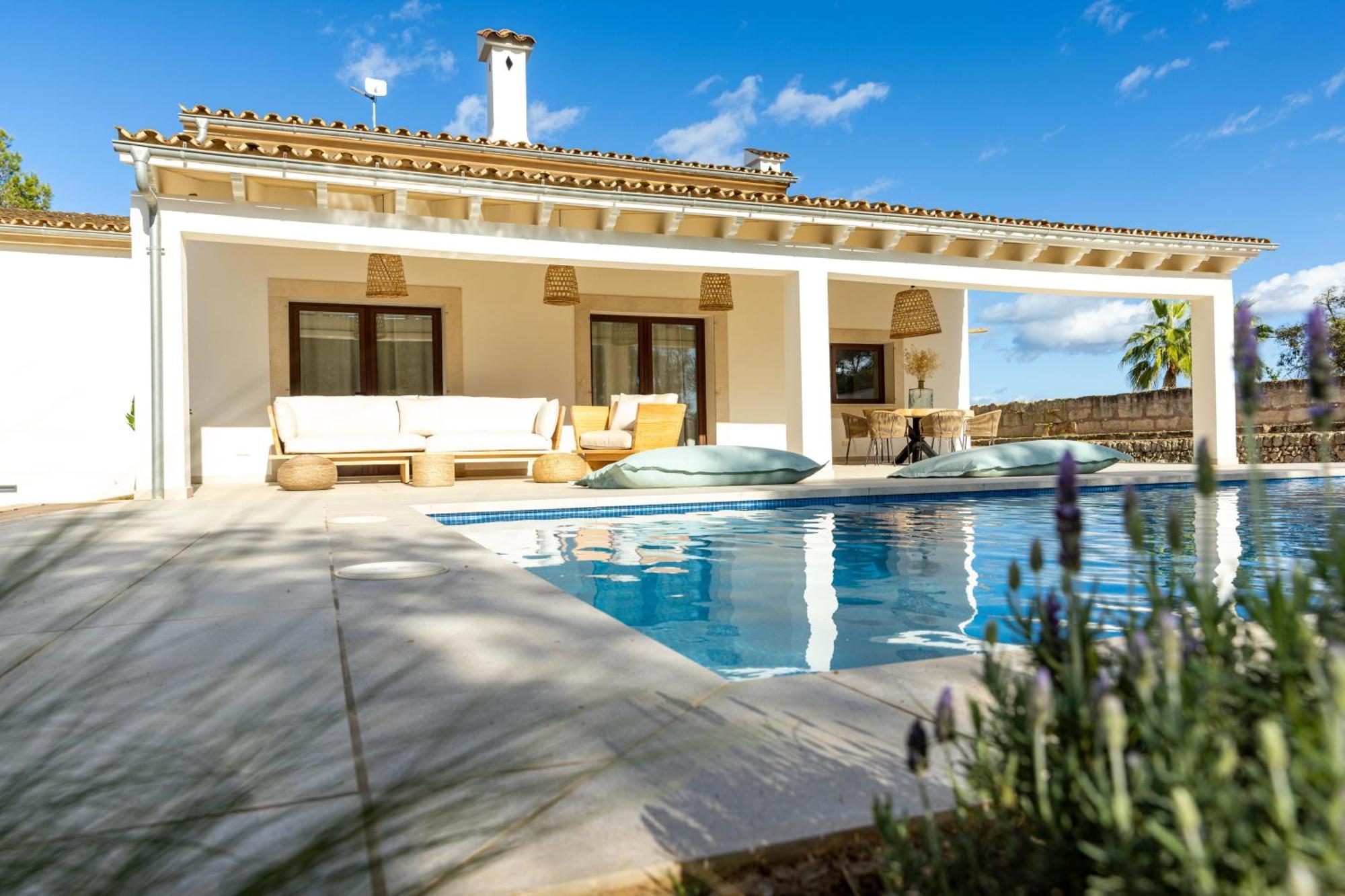 Es Mirador De Vernissa Jacuzzi Sauna Y Piscina Santa Margalida Exterior photo